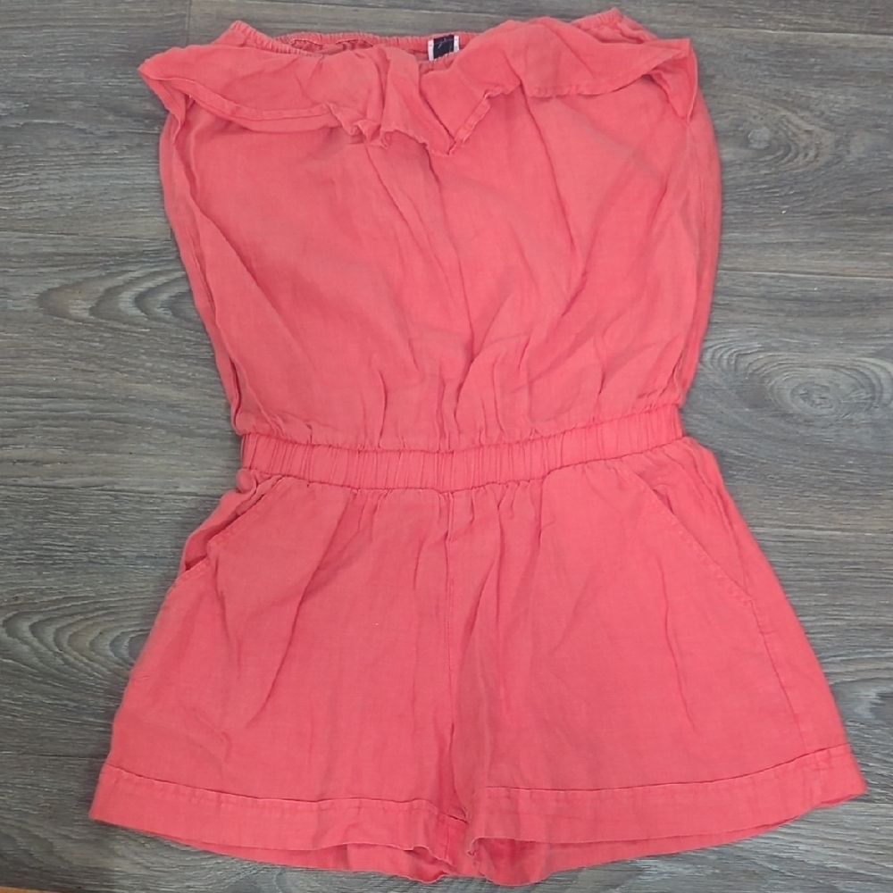 ♥️5/$25  Vibrant Coral Romper